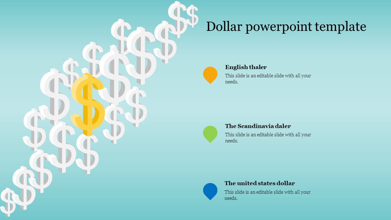 Dollar powerpoint template